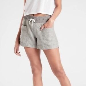 Athleta Cabo Linen Shorts